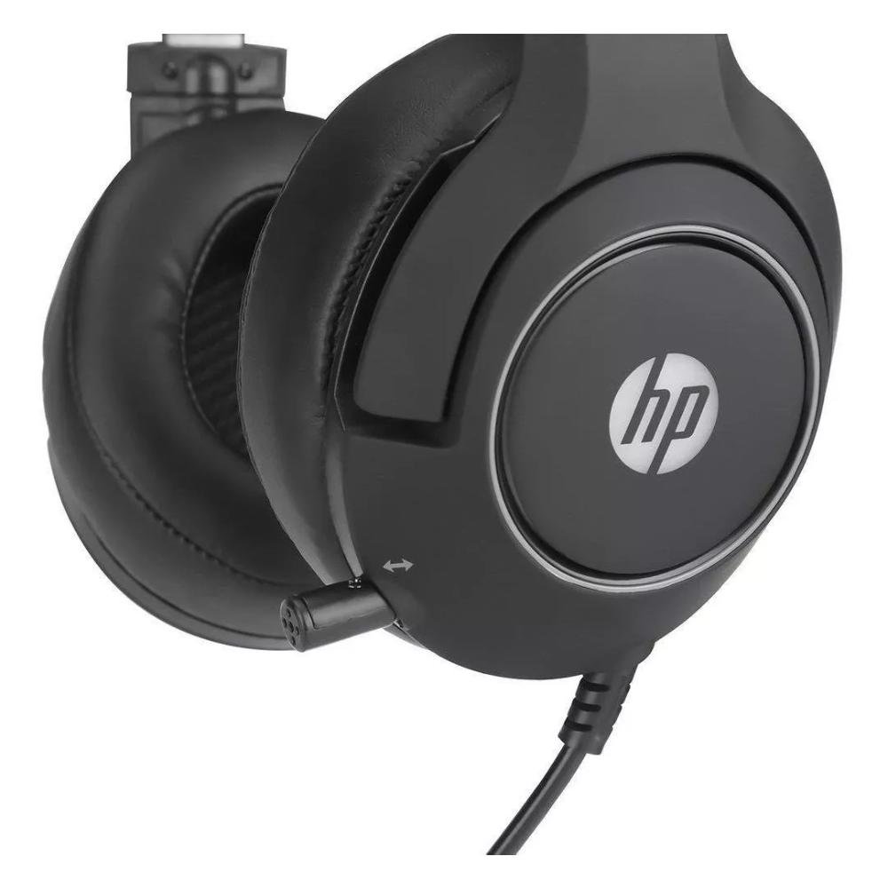 Imagem 3 de 5 do produto Fone Headset Hp Gamer Usb 7.1 Blue Light Dhe-8003 9ng15aa