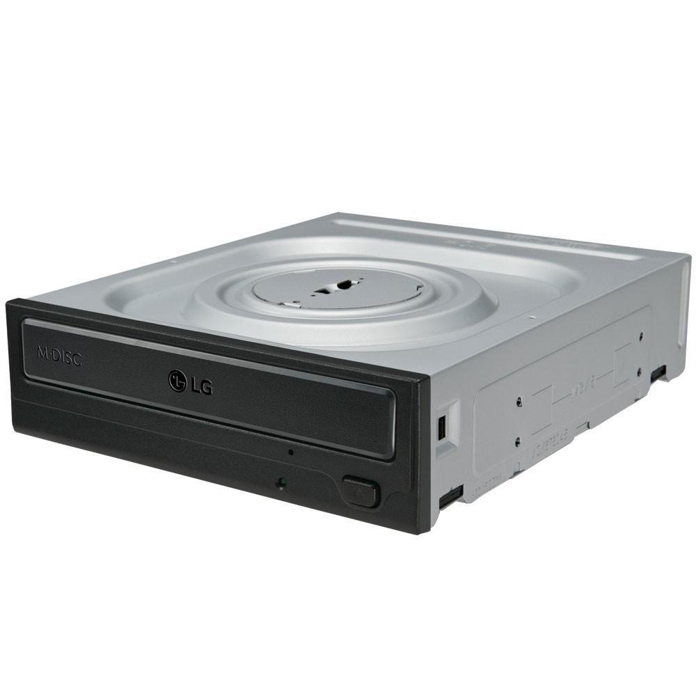 Drive LG Gravador de CD/DVD e Leitor de CD/DVD 24X - GH24NSC0 Drive LG Gravador de CD/DVD e Leitor de CD/DVD 24X - GH24NSC0