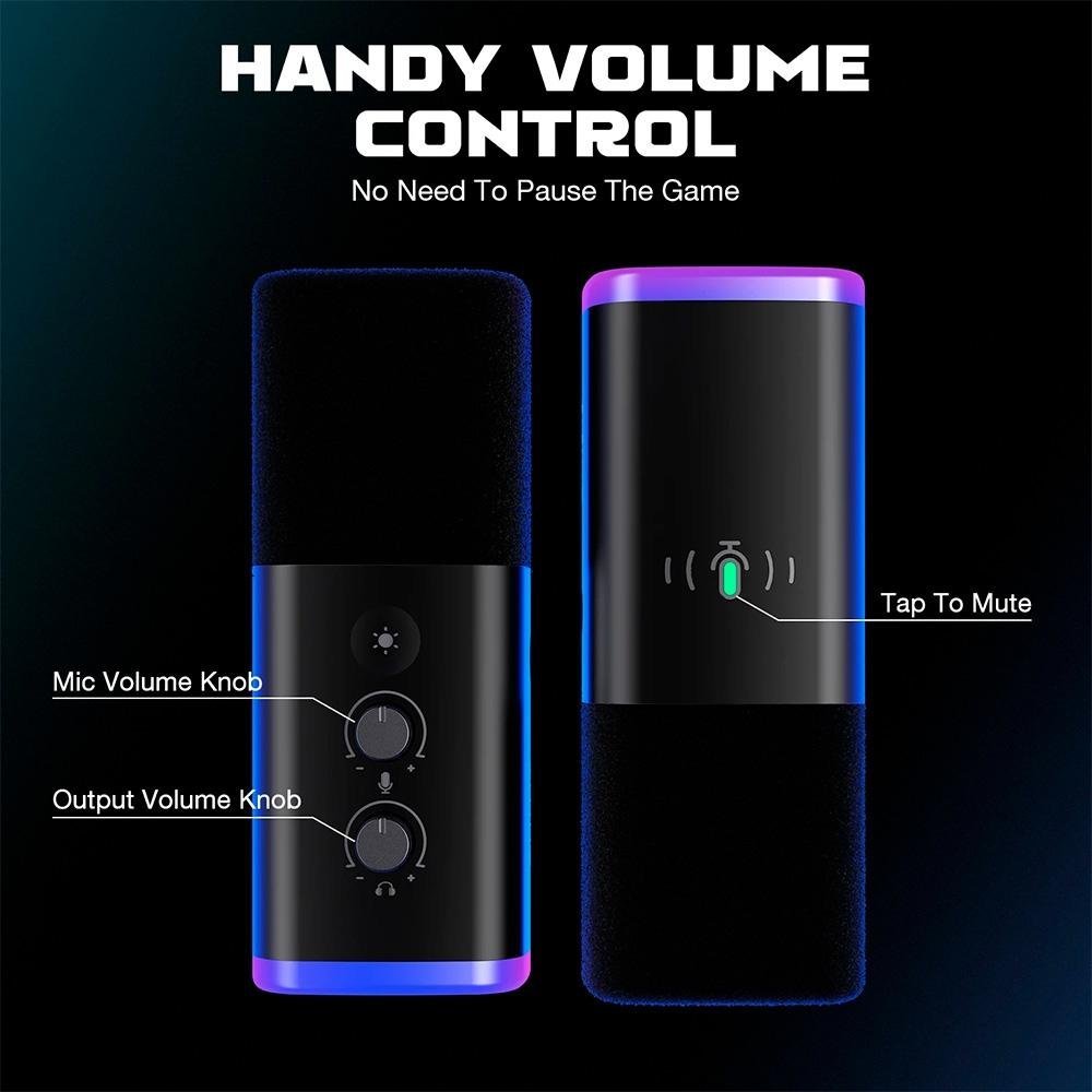 Microfone Dinâmico Gamer Fifine Ampligame, RGB, Cardióide, USB-C, Anti-Ruído, Para Streaming, Preto - AM8 Microfone Dinâmico Gamer Fifine Ampligame, RGB, Cardióide, USB-C, Anti-Ruído, Para Streaming, Preto - AM8