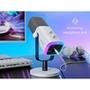 Microfone Dinâmico Gamer Fifine Ampligame, RGB, Cardióide, USB-C, Anti-Ruído, Para Streaming, Branco - AM8W