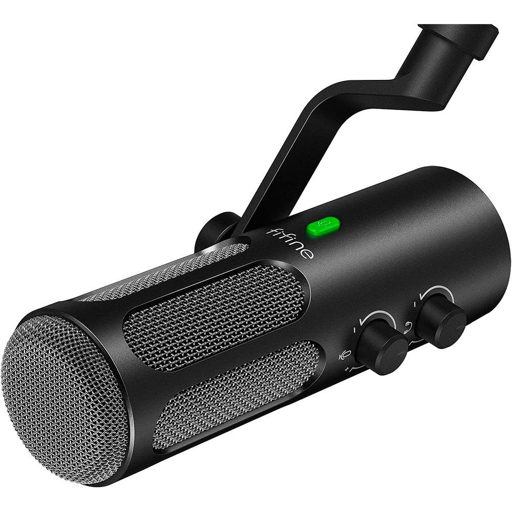 Imagem 1 de 14 do produto Microfone Gamer Dinâmico Fifine Tank3, XLR e USB-C, Podcast e Estúdio, Preto - TANK3