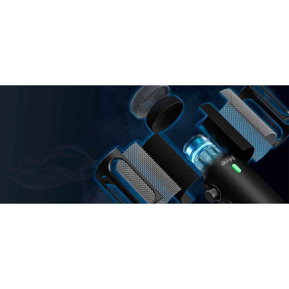 Microfone Gamer Dinâmico Fifine Tank3, XLR e USB-C, Podcast e Estúdio, Preto - TANK3 - view 5