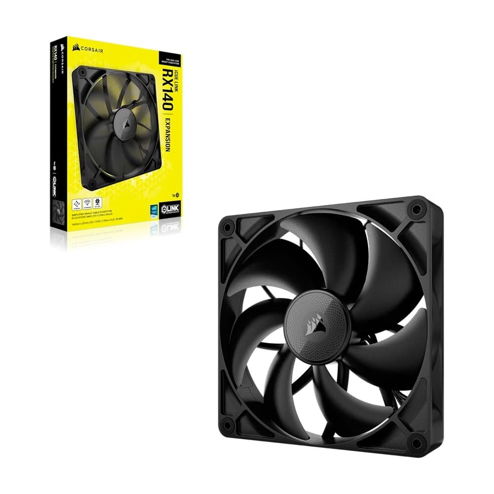 Ventoinha Corsair iCUE LINK RX140, 140mm, Preto - CO-9051011-WW - view 3