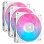 Kit com 3 Ventoinhas Corsair iCUE LINK RX120 RGB White, 120mm, Branco - CO-9051022-WW 3