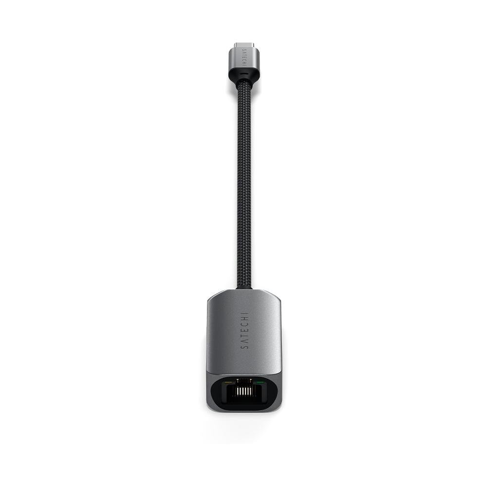 Adaptador de Rede Satechi Gigabit Ethernet, USB-C 2.5, Cinza - ST-AE25M Adaptador de Rede Satechi Gigabit Ethernet, USB-C 2.5, Cinza - ST-AE25M