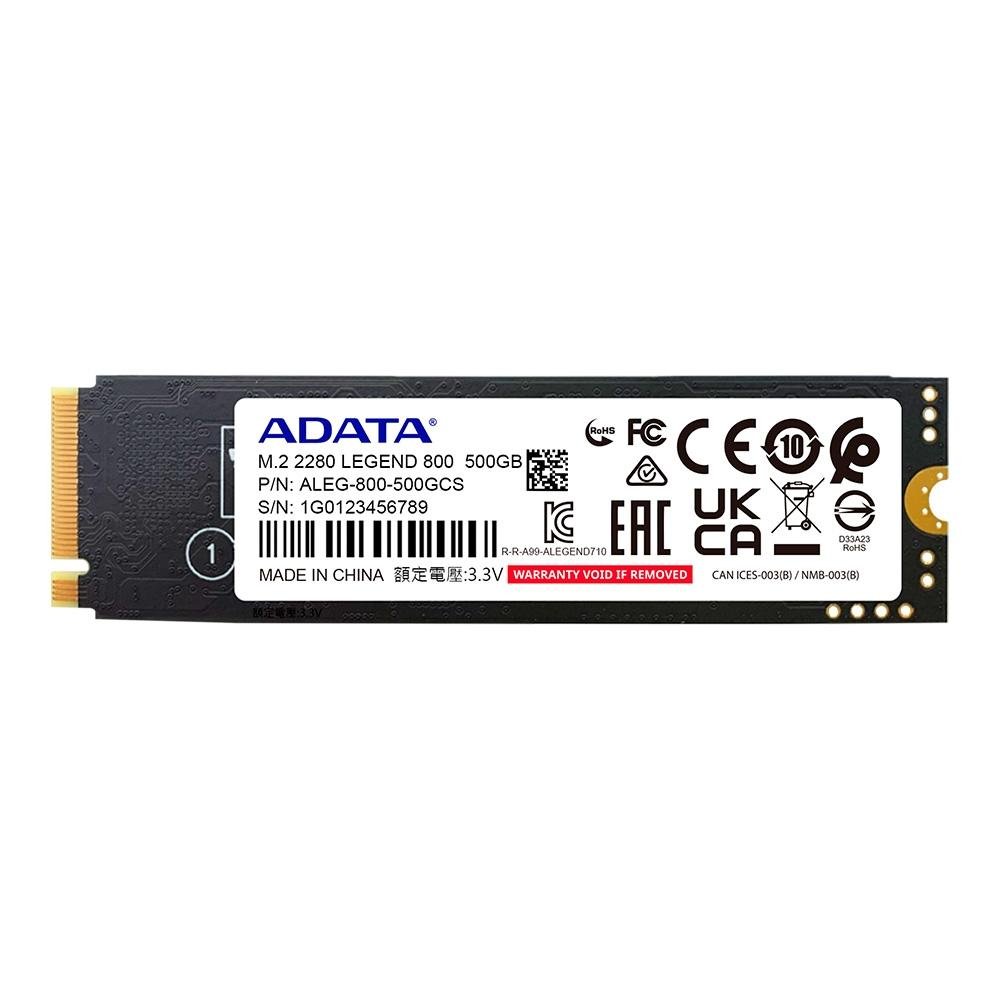 ADATA LEGEND800 500GB NVME M.2SSD 動作確認済み SSD M.2 2280 NVMe
