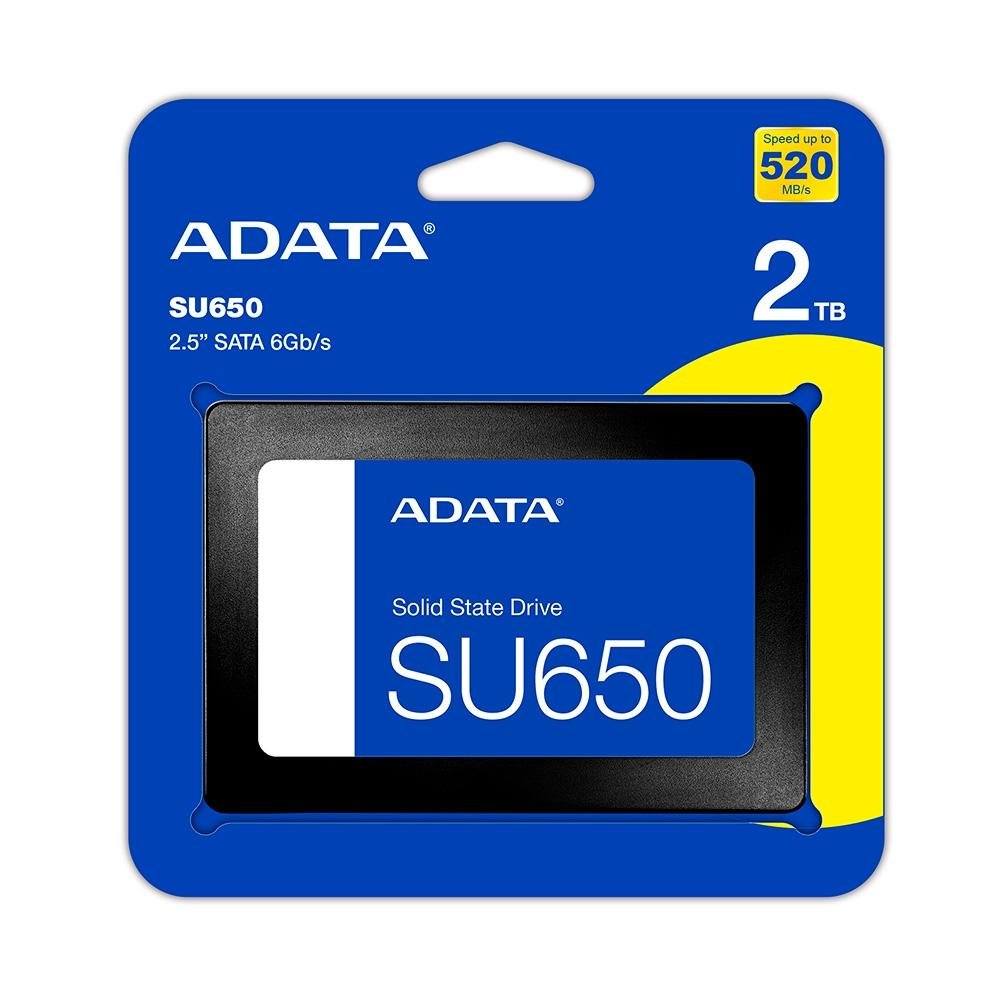 新品 SSD 2TB ADATA SU650 3D NAND採用 SATA SSD SATA ADATA, 2TB | KaBuM!