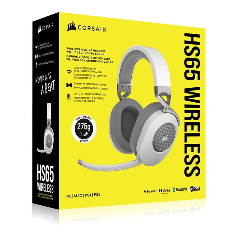 Headset Gamer Sem Fio ( Balão.info) HS65 Wireless, Dolby 7.1 Surround, USB Tipo-C, Wireless e Bluetooth, V2, Branco - CA-( Balão.info)-NA2 - foto 6