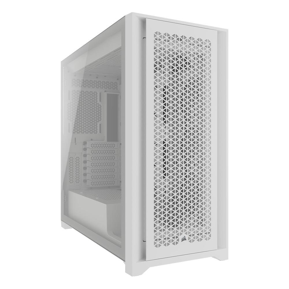 Gabinete Gamer Corsair 5000D AIRFLOW CORE Tempered Glass Mid-Tower, Branco - CC-9011262-WW Gabinete Gamer Corsair 5000D AIRFLOW CORE Tempered Glass Mid-Tower, Branco - CC-9011262-WW