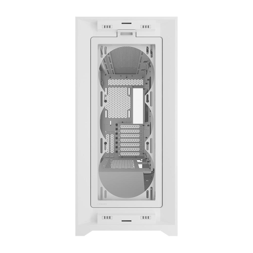 Gabinete Gamer Corsair 5000D AIRFLOW CORE Tempered Glass Mid-Tower, Branco - CC-9011262-WW Gabinete Gamer Corsair 5000D AIRFLOW CORE Tempered Glass Mid-Tower, Branco - CC-9011262-WW
