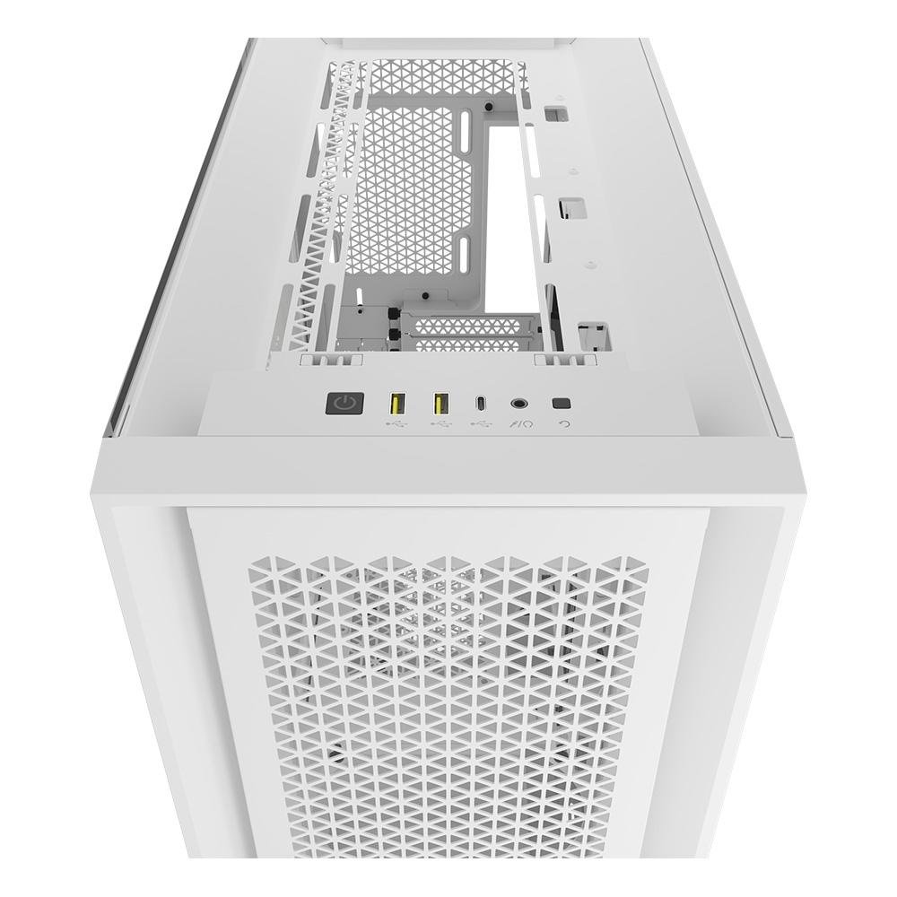 Imagem 8 de 11 do produto Gabinete Gamer Corsair 5000D AIRFLOW CORE Tempered Glass Mid-Tower, Branco - CC-9011262-WW