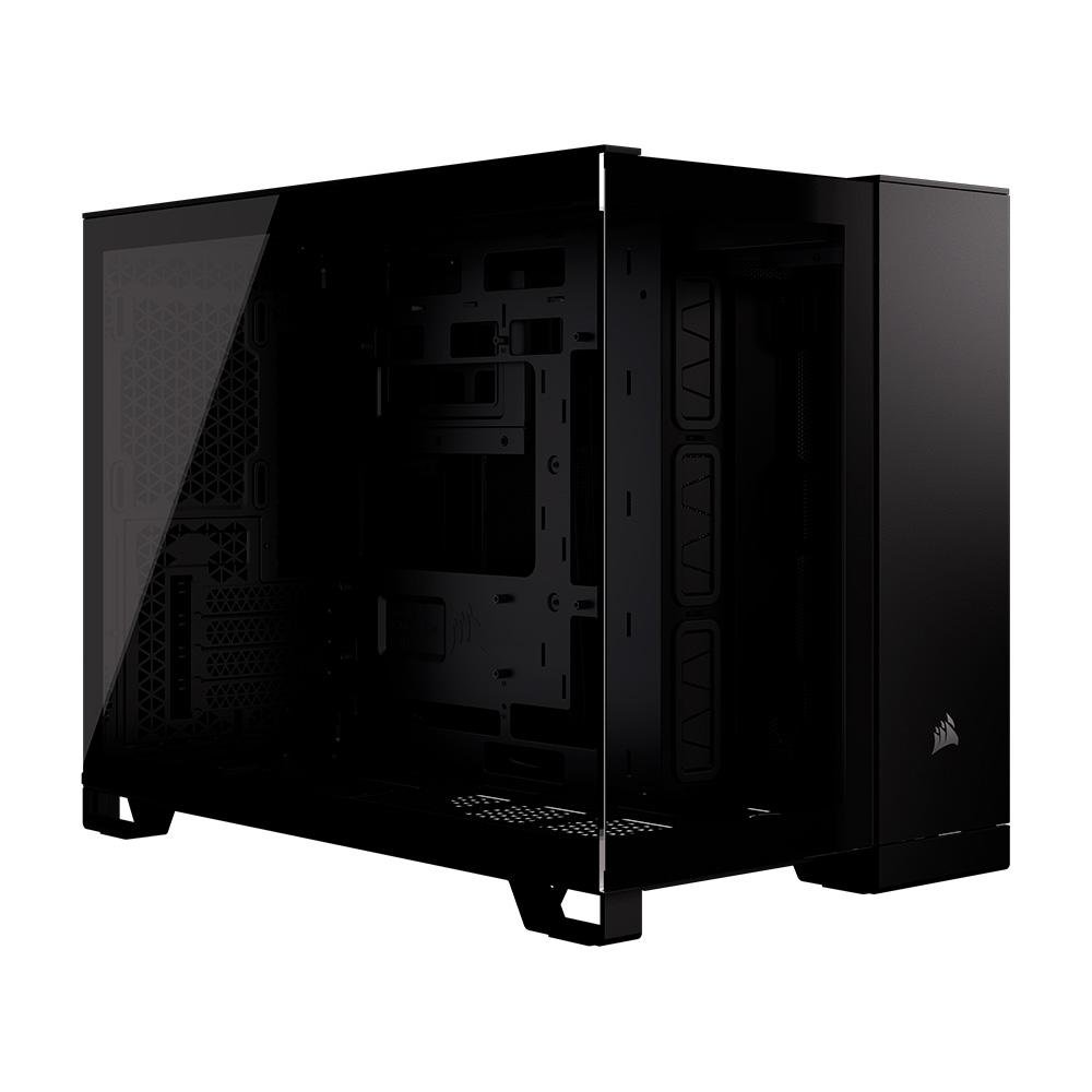 Gabinete Gamer Corsair 2500X, Mini-Tower, M-ATX, Frente e Lateral em Vidro Temperado, Preto - CC-9011265-WW