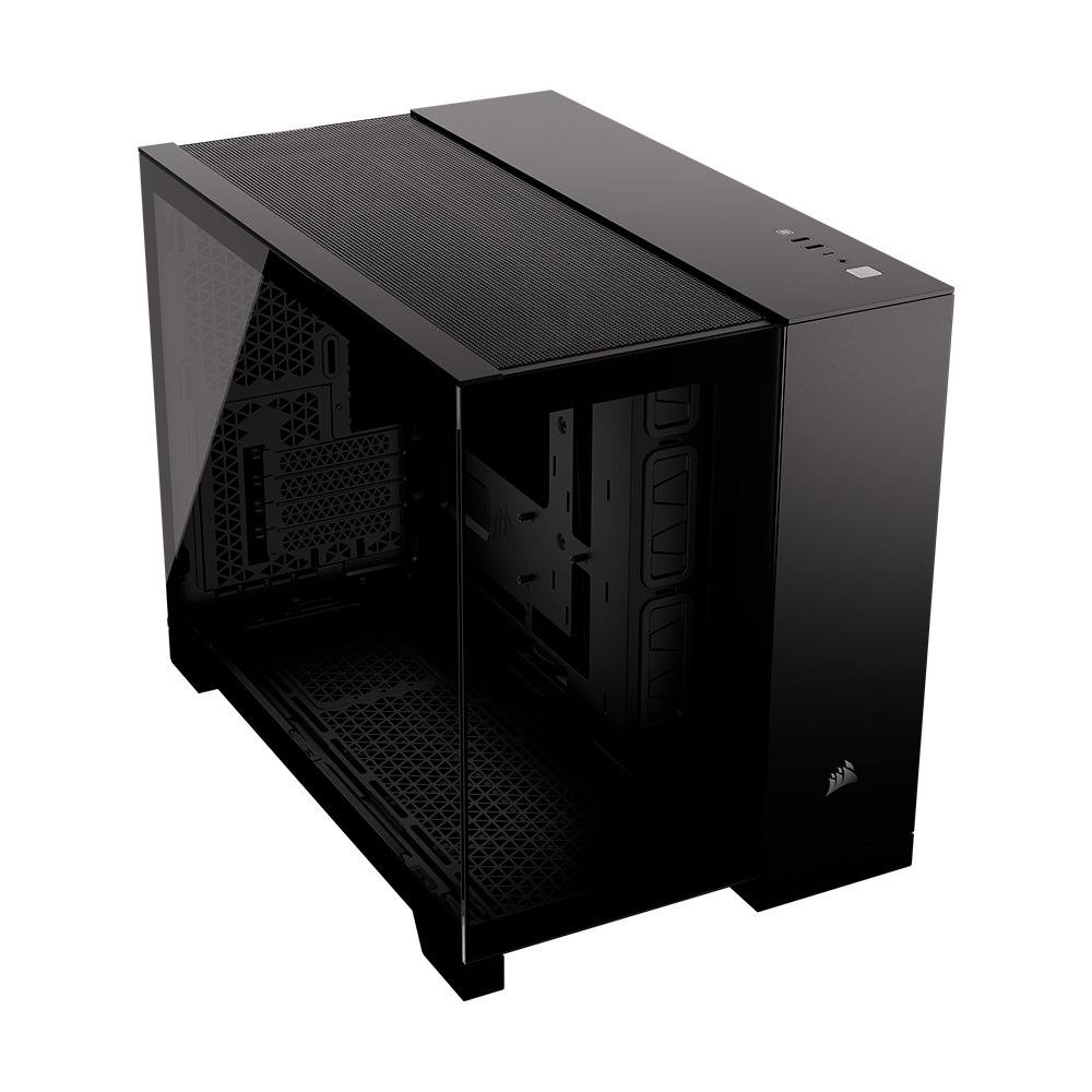 Gabinete Gamer Corsair 2500X, Mini-Tower, M-ATX, Frente e Lateral em Vidro Temperado, Sem FANs, Preto - CC-9011265-WW Gabinete Gamer Corsair 2500X, Mini-Tower, M-ATX, Frente e Lateral em Vidro Temperado, Sem FANs, Preto - CC-9011265-WW