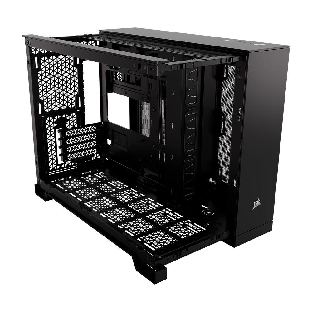 Gabinete Gamer Corsair 2500X, Mini-Tower, M-ATX, Frente e Lateral em Vidro Temperado, Sem FANs, Preto - CC-9011265-WW Gabinete Gamer Corsair 2500X, Mini-Tower, M-ATX, Frente e Lateral em Vidro Temperado, Sem FANs, Preto - CC-9011265-WW