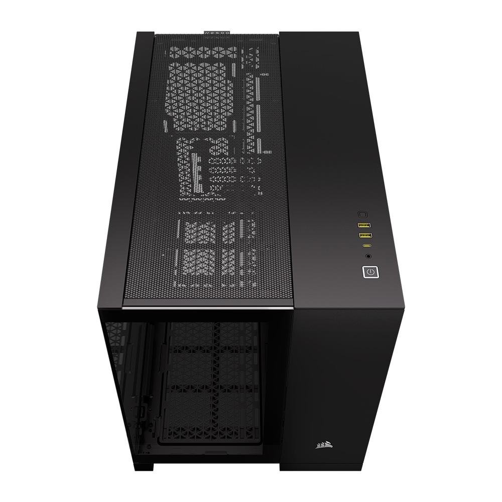 Gabinete Gamer Corsair 2500X, Mini-Tower, M-ATX, Frente e Lateral em Vidro Temperado, Sem FANs, Preto - CC-9011265-WW Gabinete Gamer Corsair 2500X, Mini-Tower, M-ATX, Frente e Lateral em Vidro Temperado, Sem FANs, Preto - CC-9011265-WW