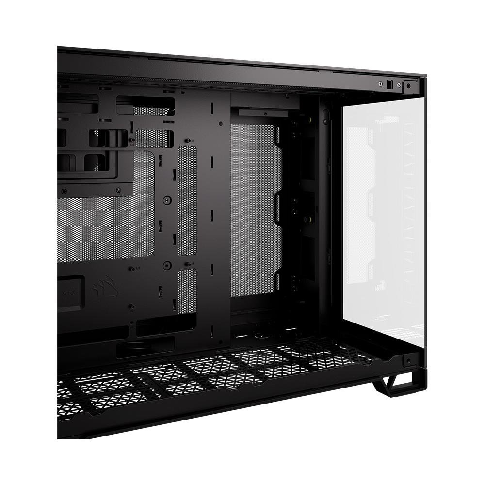 Gabinete Gamer Corsair 2500X, Mini-Tower, M-ATX, Frente e Lateral em Vidro Temperado, Sem FANs, Preto - CC-9011265-WW Gabinete Gamer Corsair 2500X, Mini-Tower, M-ATX, Frente e Lateral em Vidro Temperado, Sem FANs, Preto - CC-9011265-WW