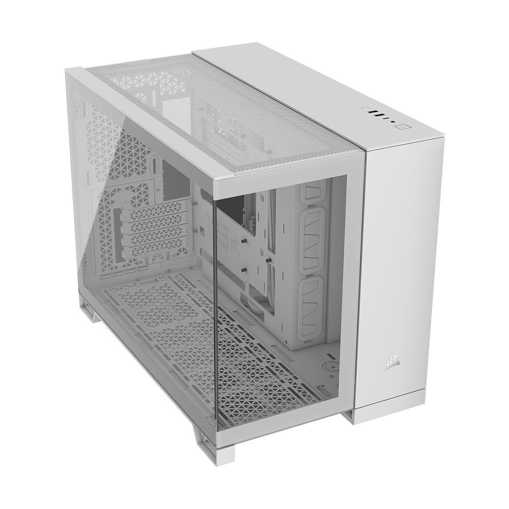 Gabinete Gamer Corsair 2500X, Mini-Tower, M-ATX, Frente e Lateral em Vidro Temperado, Sem FANs, Branco - CC-9011266-WW - view 3