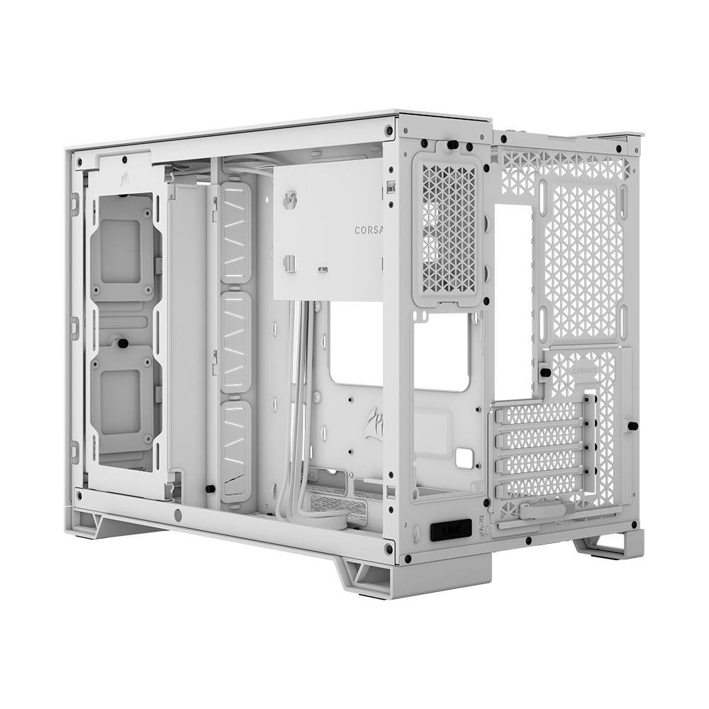 Gabinete Gamer Corsair 2500X, Mini-Tower, M-ATX, Frente e Lateral em Vidro Temperado, Sem FANs, Branco - CC-9011266-WW - view 10