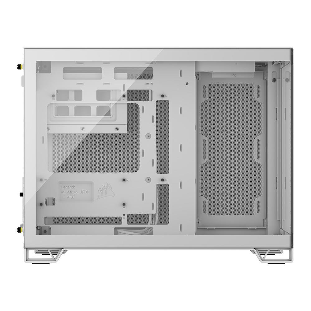 Gabinete Gamer Corsair 2500X, Mini-Tower, M-ATX, Frente e Lateral em Vidro Temperado, Sem FANs, Branco - CC-9011266-WW - view 12