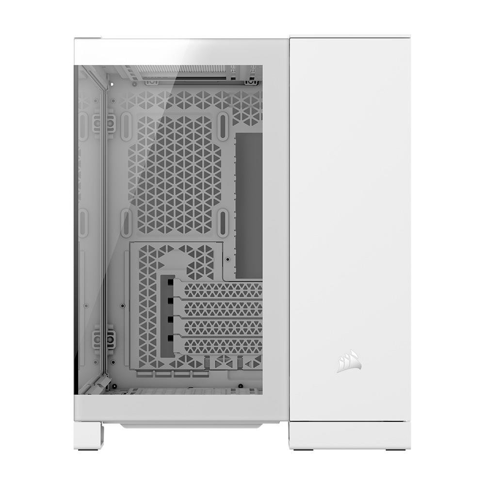 Imagem 4 de 14 do produto Gabinete Gamer Corsair 2500X LINK Mid-Tower, M-ATX, Vidro temperado, 2x FANs, Branco - CC-9011268-WW