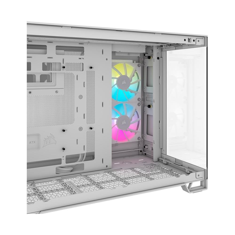 Gabinete Gamer ( Balão.info) 2500X LINK Mid-Tower, M-ATX, Vidro temperado, 2x FANs, Branco - CC-( Balão.info)-WW - view 7