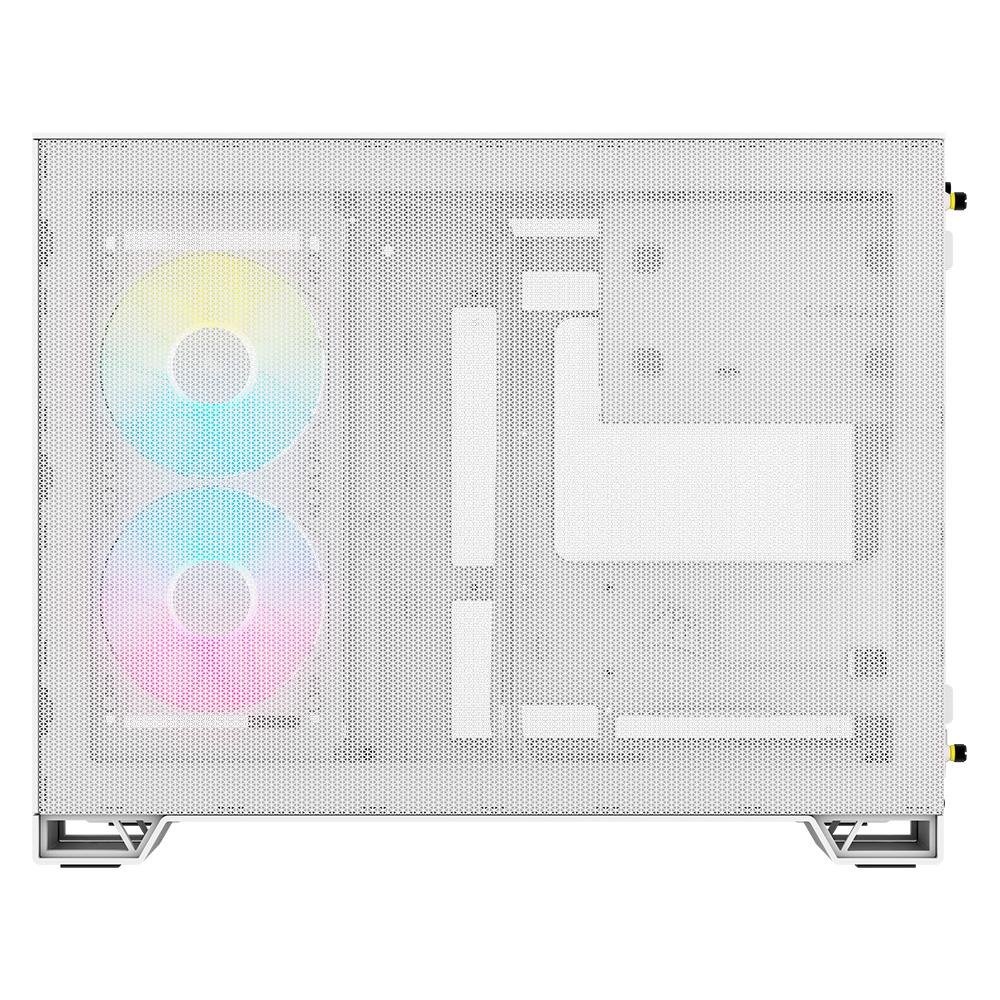Imagem 13 de 14 do produto Gabinete Gamer Corsair 2500X LINK Mid-Tower, M-ATX, Vidro temperado, 2x FANs, Branco - CC-9011268-WW