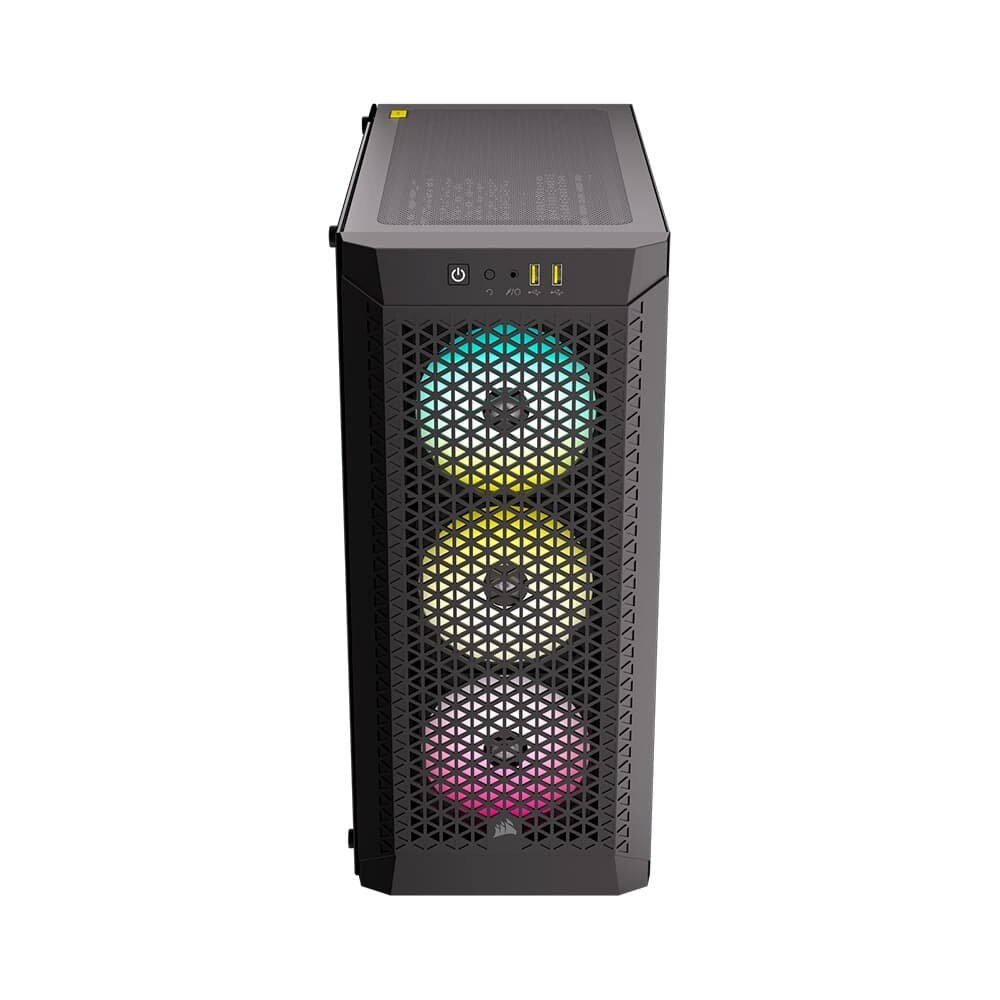 Gabinete Gamer Corsair 480T RGB, Mid-Tower, ATX, Lateral em Vidro Temperado, 3 Ventoinhas AR120 RGB, Preto - CC-9011272-WW - view 4