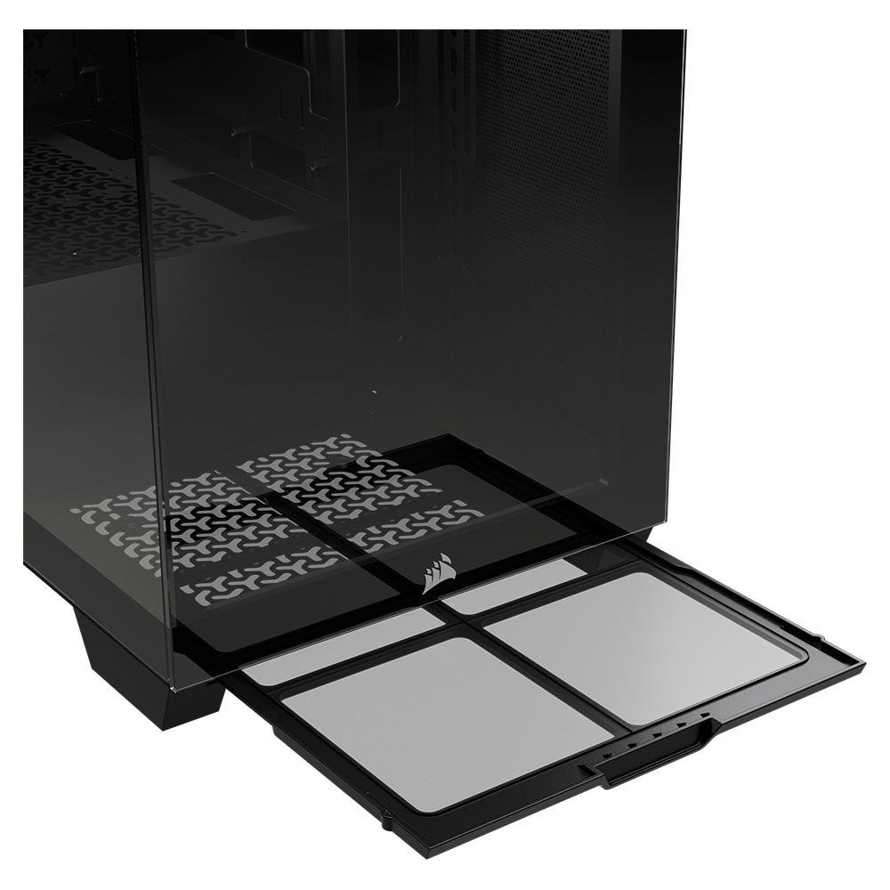 Imagem 13 de 16 do produto Gabinete Gamer Corsair 3500X Mid Tower, E-ATX, Frontal e Lateral em Video Temperado, Sem FANs, Preto - CC-9011276-WW