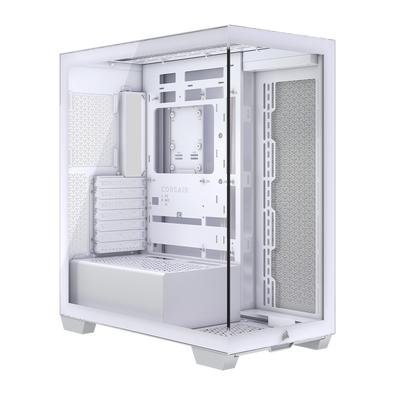 Gabinete Gamer Corsair 3500X Mid-Tower, E-ATX, Frontal e Lateral em Video Temperado, Sem FANs, Branco - CC-9011277-WW