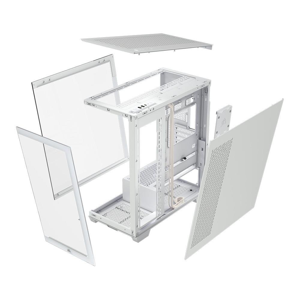 Gabinete Gamer ( Balão.info) 3500X Mid-Tower, E-ATX, Frontal e Lateral em Video Temperado, Sem FANs, Branco - CC-( Balão.info)-WW - view 11