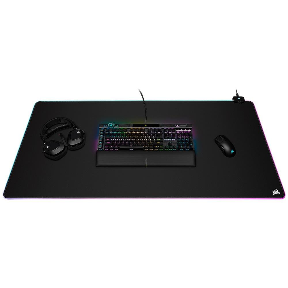 Imagem 6 de 11 do produto Mousepad Gamer Corsair MM700 3XL, RGB iCUE, Preto - CH-9417080-WW