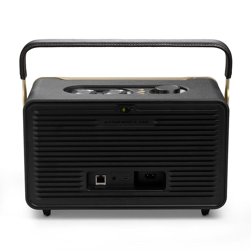 Caixa de Som Retro JBL Authentics 300, Wi-Fi e Bluetooth, Assistente de Voz, Preto - JBLAUTH300BLKBR - view 4