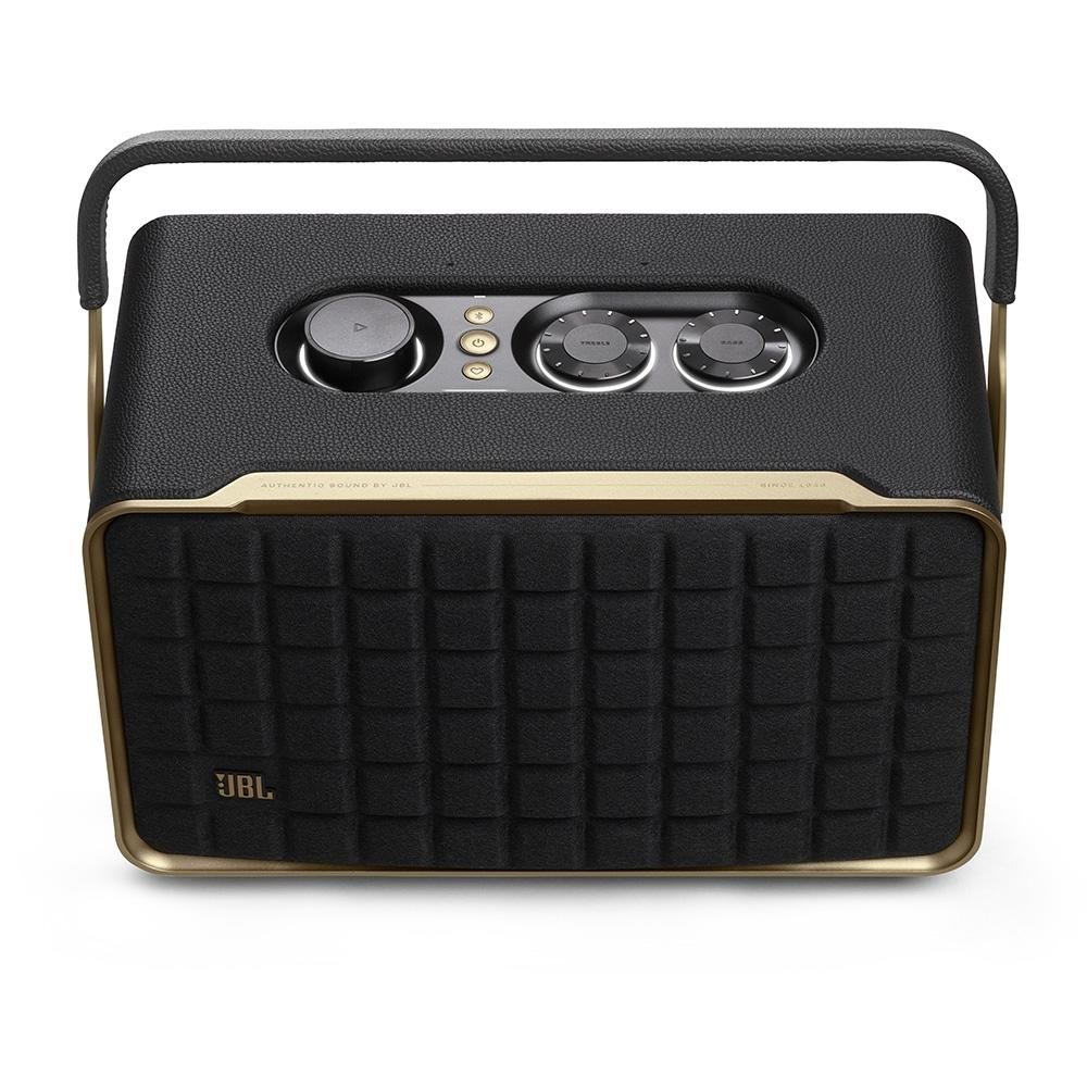 Caixa de Som Retro JBL Authentics 300, Wi-Fi e Bluetooth, Assistente de Voz, Preto - JBLAUTH300BLKBR - view 2