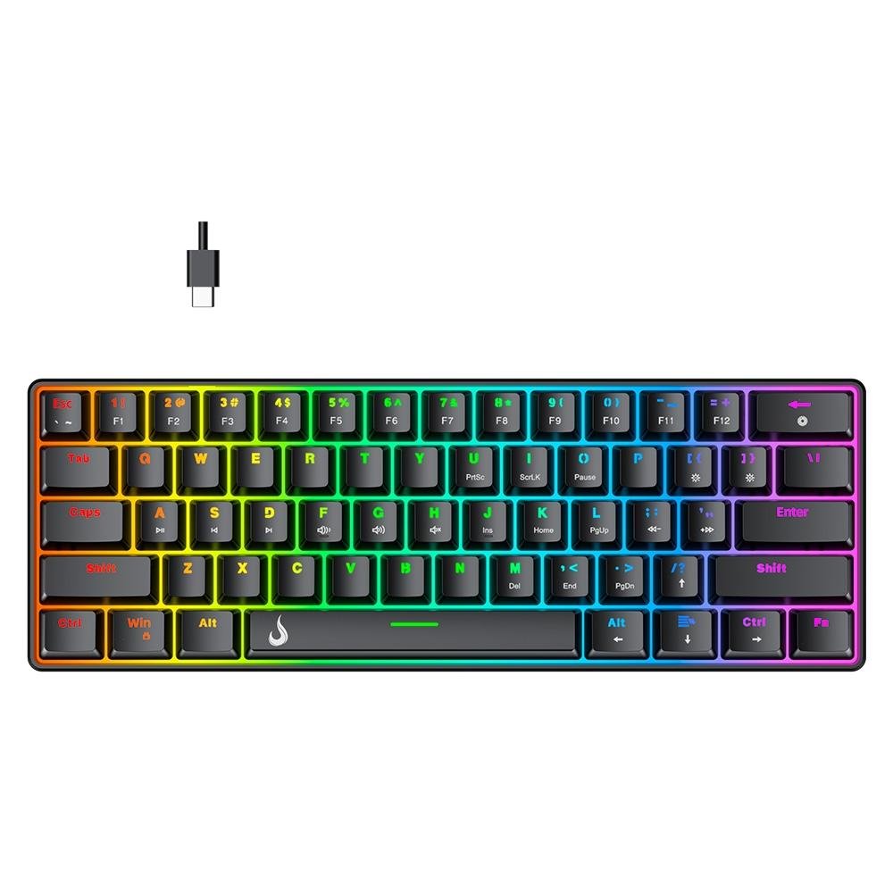 Combo Gamer Set 02 Rise Mode Black Brown | KaBuM!