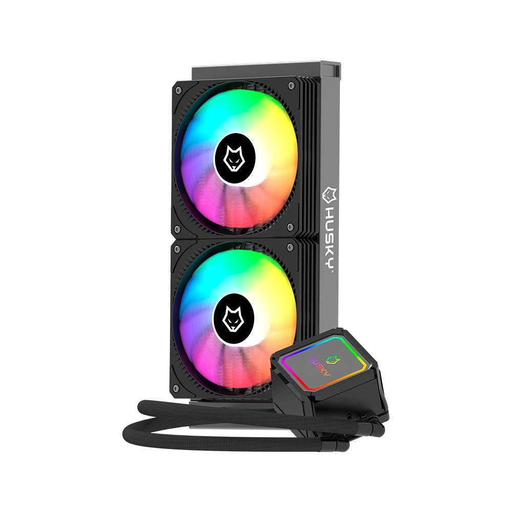 Imagem 3 de 7 do produto Water Cooler Husky Freezy, Iluminação ARGB, 240mm, AMD e Intel, Preto - HWT200PT