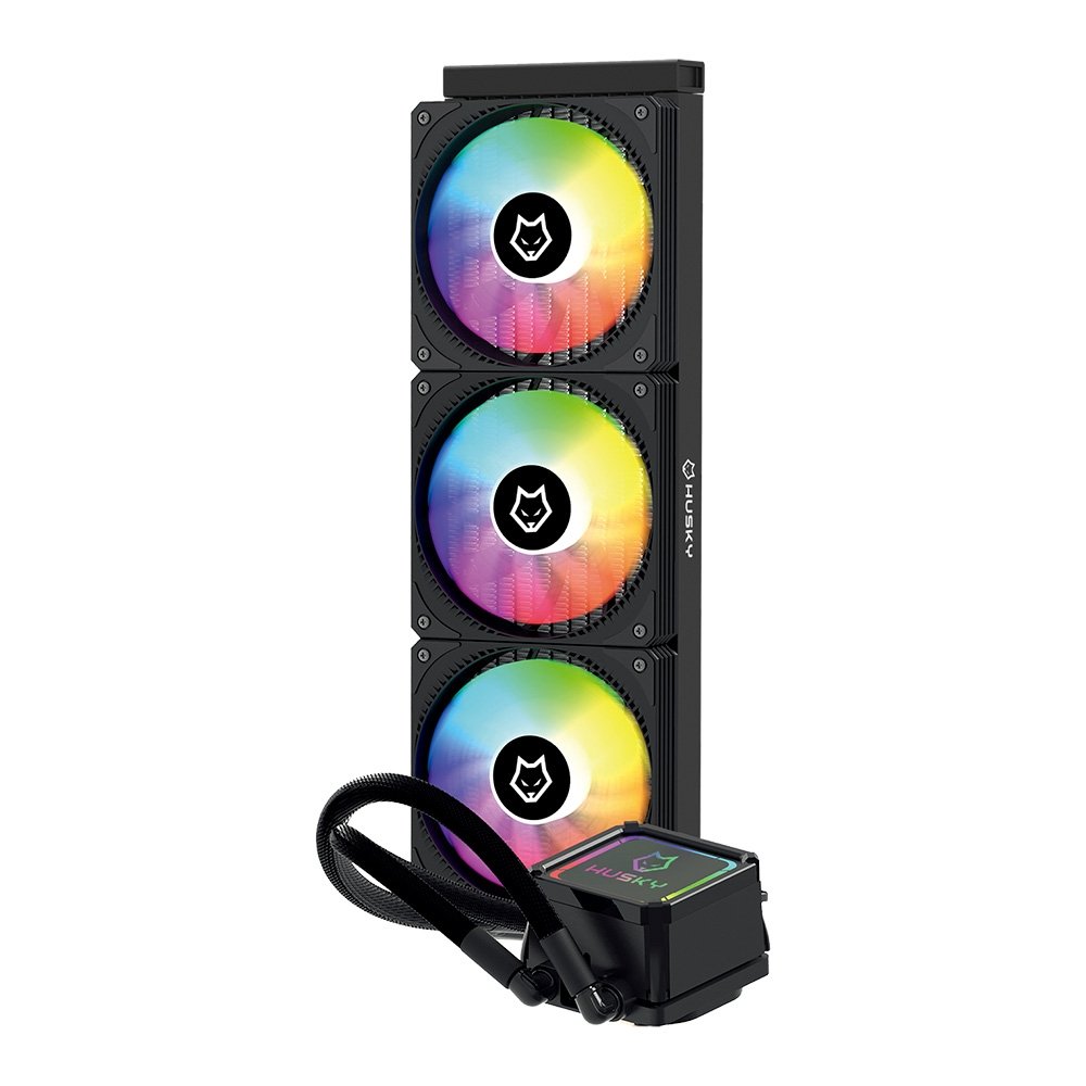 Water Cooler Balão.info Freezy, Iluminação ARGB, 360mm, AMD e Intel, Preto - HWT300PT - view 3