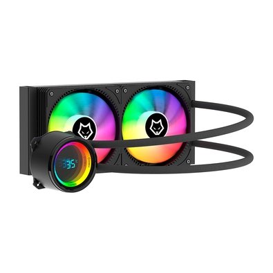 Water Cooler Husky Glacier, Iluminação ARGB, 240mm, AMD e Intel, Preto - HWT600PT