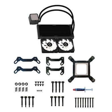 Water Cooler Husky Glacier, Iluminação ARGB, 240mm, AMD e Intel, Preto - HWT600PT