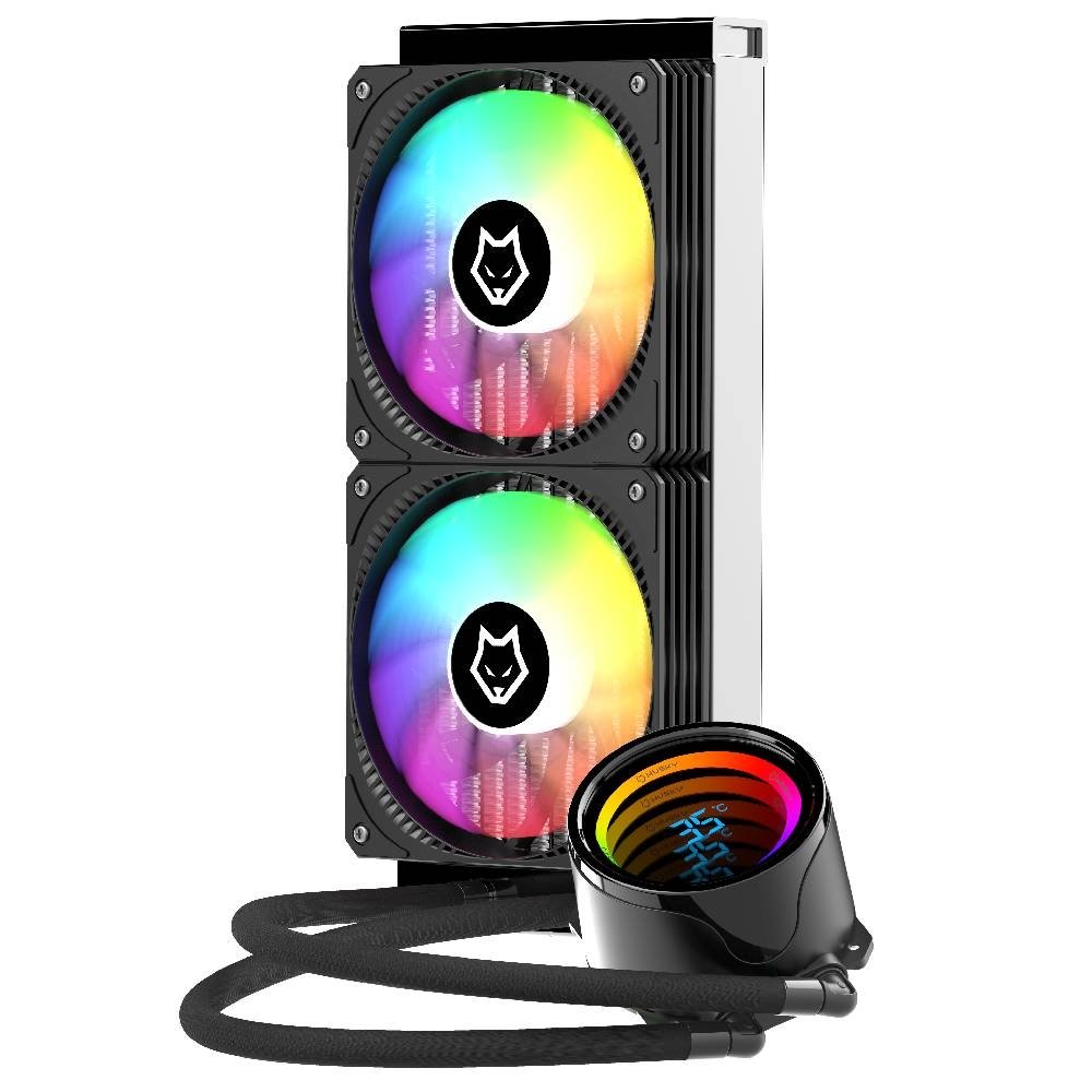 Water Cooler Husky Glacier, Iluminação ARGB, 240mm, AMD e Intel, Preto - HWT600PT Water Cooler Husky Glacier, Iluminação ARGB, 240mm, AMD e Intel, Preto - HWT600PT
