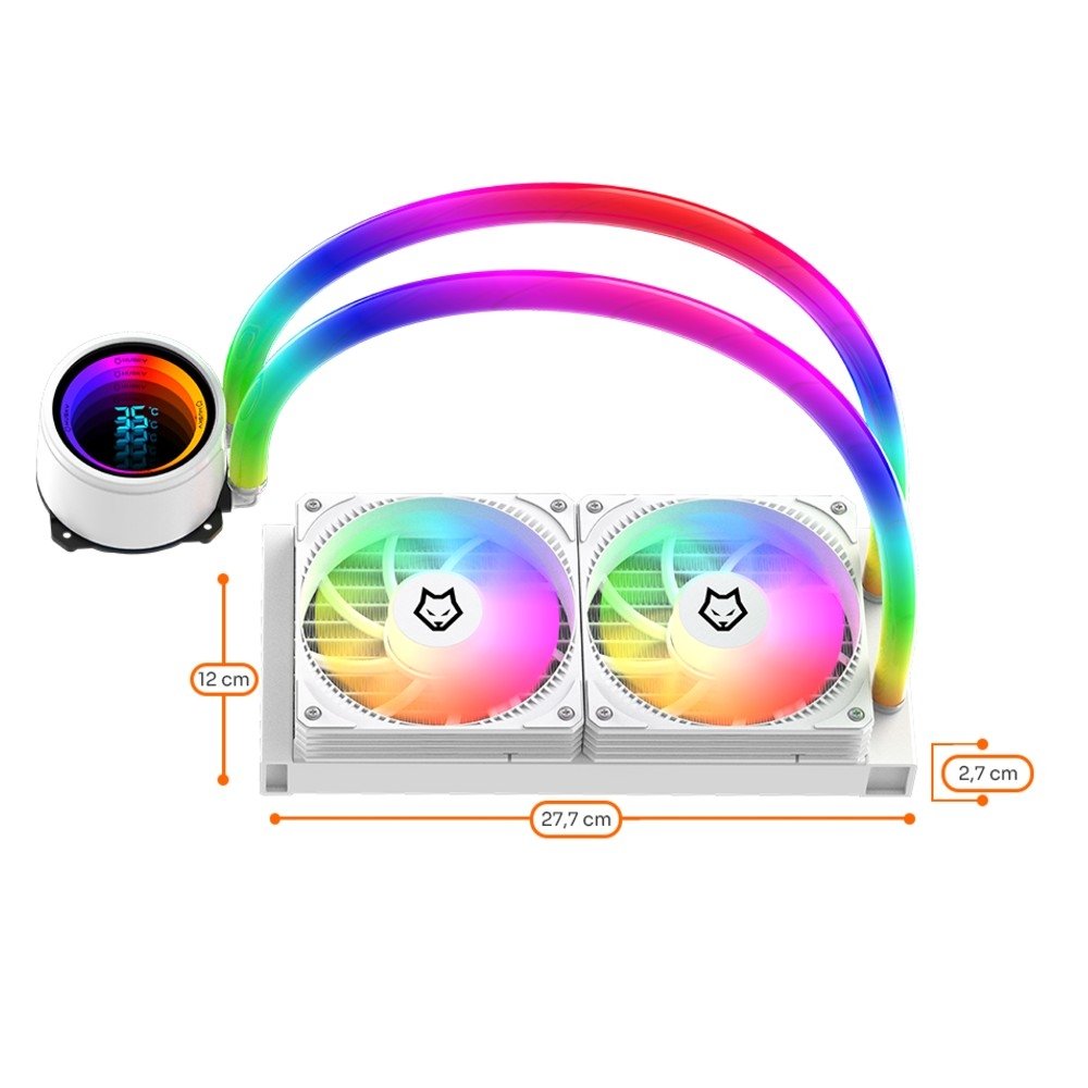 et, Iluminação ARGB, 240mm, AMD e Intel, Branco - HWT650BR - view 2