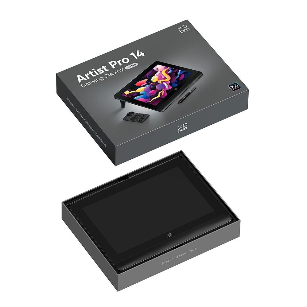Mesa Digitalizadora Com Tela XP-Pen, Artist Pro 14, com Caneta X3 Pro, 5080 LPI,, Full HD, USB-C, Preto - view 9