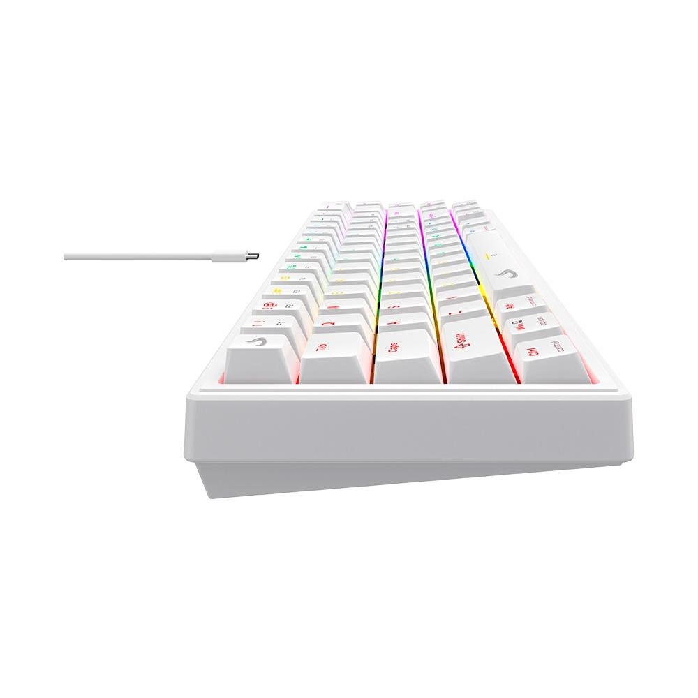 Teclado Mecânico Gamer ( Balão.info) GM1 Pro White, ARGB, Mini (65%), Switch ( Balão.info), USB-C - RM-TCM-GM1P-WBRO - foto 5