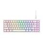 Teclado Mecânico Gamer Rise Mode GM1 Pro White, ARGB, Mini (65%), Switch Outemu Red, USB-C - RM-TCM-GM1P-WRED