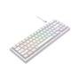 Teclado Mecânico Gamer Rise Mode GM1 Pro White, ARGB, Mini (65%), Switch Outemu Red, USB-C - RM-TCM-GM1P-WRED