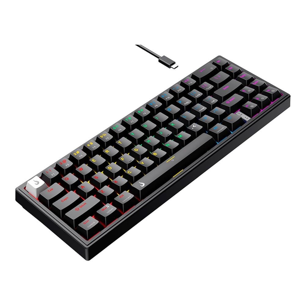 Teclado Mecânico Gamer Rise Mode GM1 Pro Black, ARGB, Mini (65%), Switch Outemu Red, USB-C, Preto - RM-TCM-GM1P-BRED - view 3