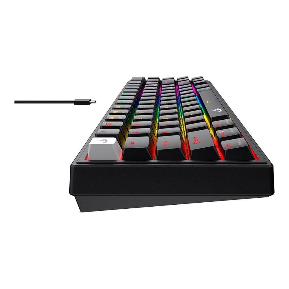 Teclado Mecânico Gamer Rise Mode GM1 Pro Black, ARGB, Mini (65%), Switch Outemu Red, USB-C, Preto - RM-TCM-GM1P-BRED - view 5