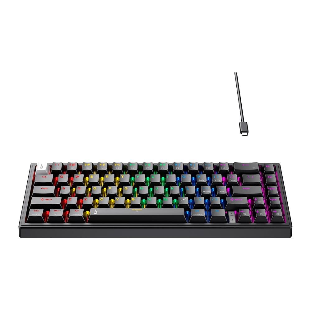 Teclado Mecânico Gamer ( Balão.info) GM1 Pro Black, ARGB, Mini (65%), Switch Outemu Blue, USB-C, Preto - RM-TCM-GM1P-BBLUE - foto 2