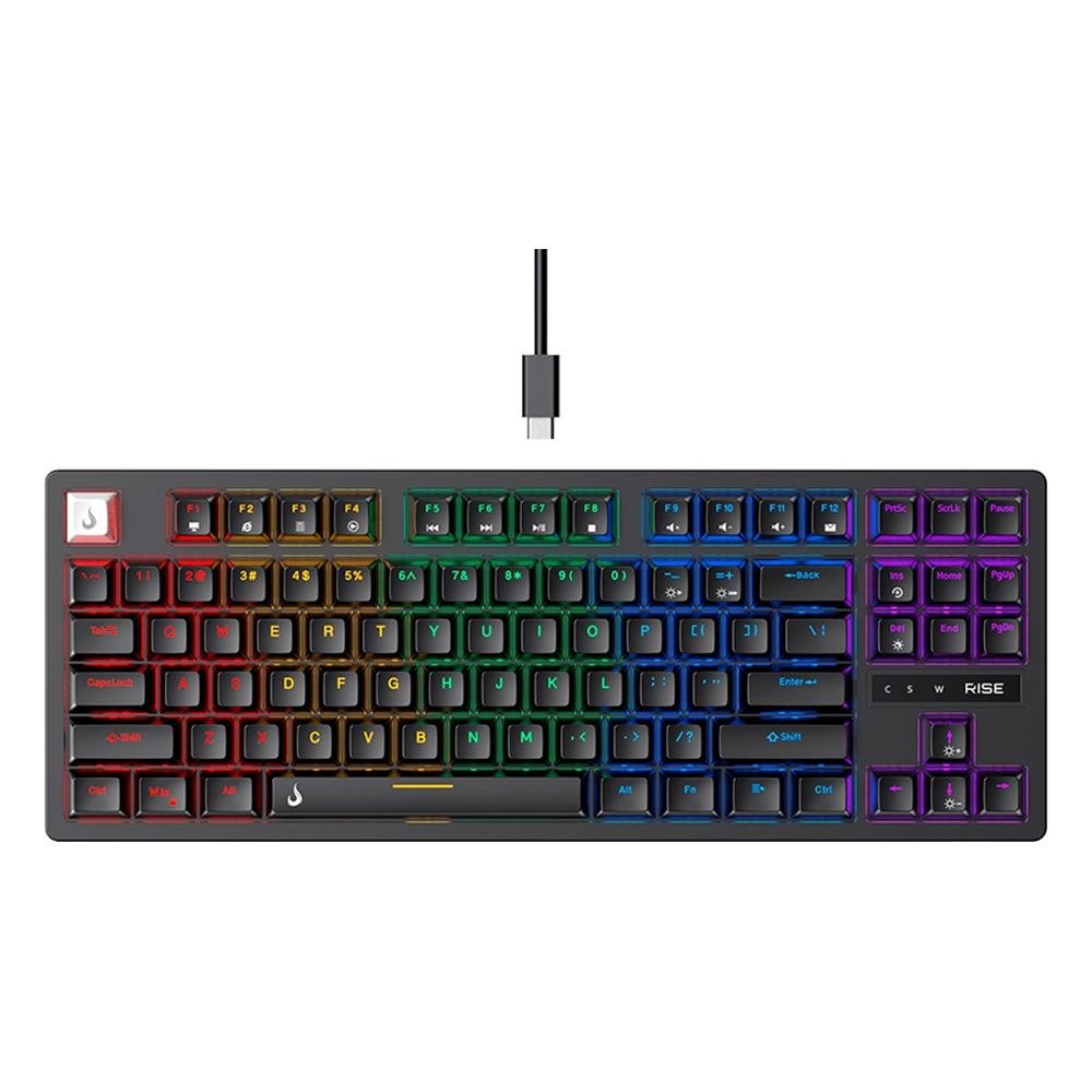 Teclado Mecânico Gamer RGB Rise Mode| KaBuM!