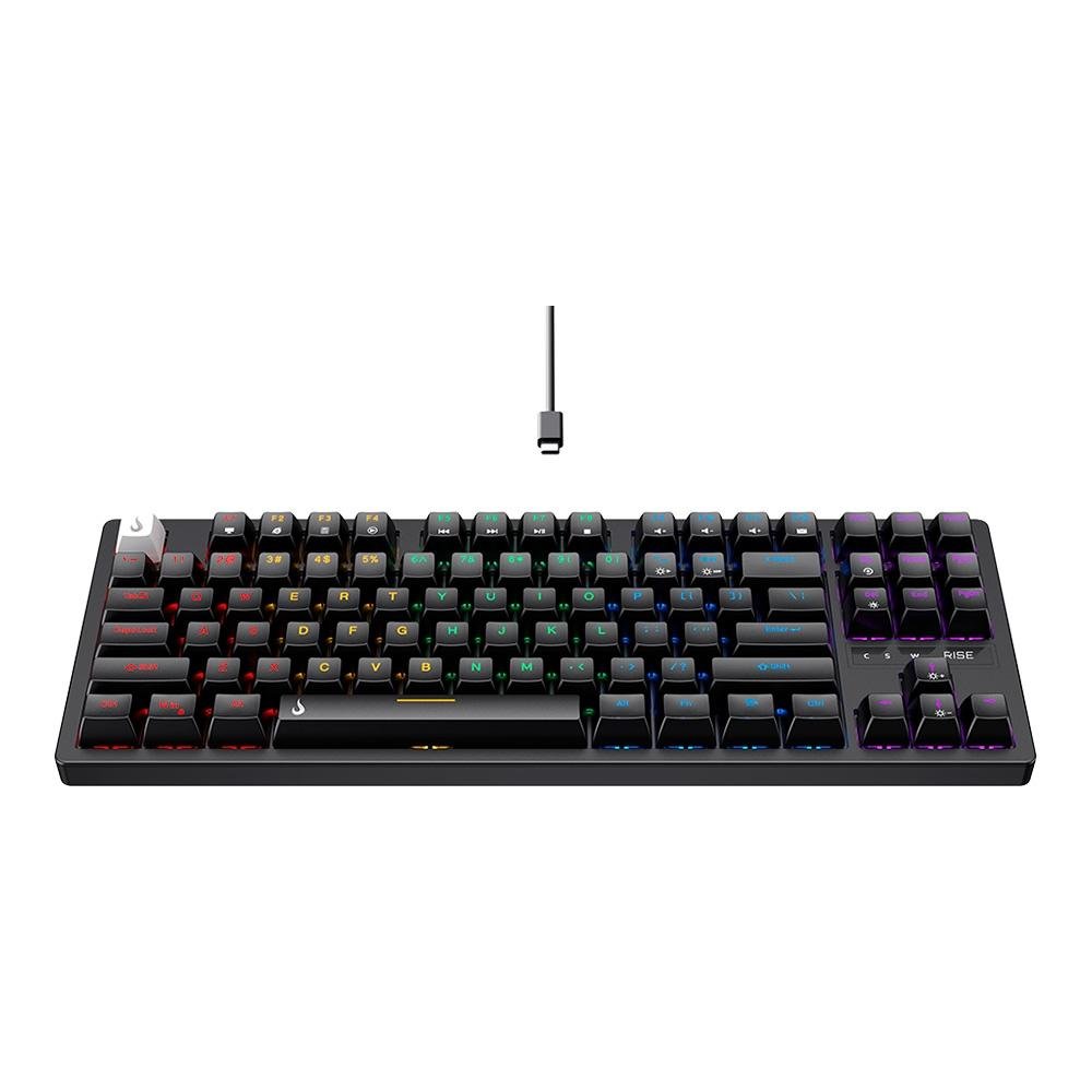 Teclado Mecânico Gamer Rise Mode GM2 Pro Black RGB Rainbow Switch Outemu Blue - RM-TCM-GM2-BBLUE - view 2