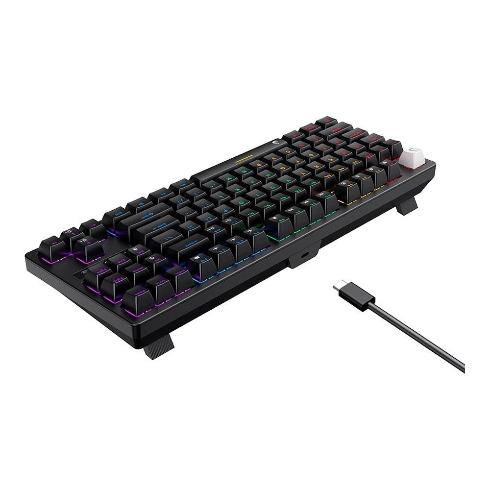 Teclado Mecânico Gamer Rise Mode GM2 Pro Black RGB Rainbow Switch Outemu Blue - RM-TCM-GM2-BBLUE - view 4